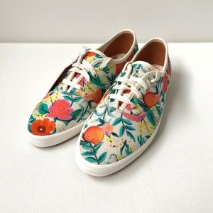 NIB Keds x Rifle Paper Co Vintage Champion Orangerie Floral Sneakers Size 6.5